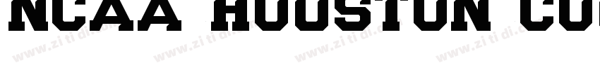 NCAA Houston Cougars字体转换